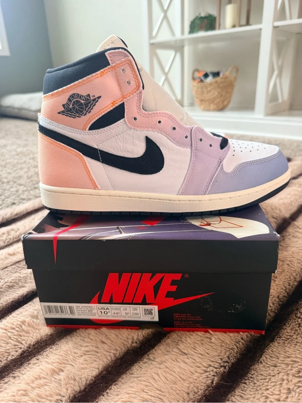 Nike Air Jordan 1 Retro High apt Craft “Vibrations of Naija” Men’s 10.5 NIB